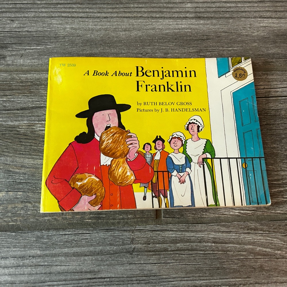 VTG Book About Benjamin Franklin Scholastic Paperback‎ Childrens Biography